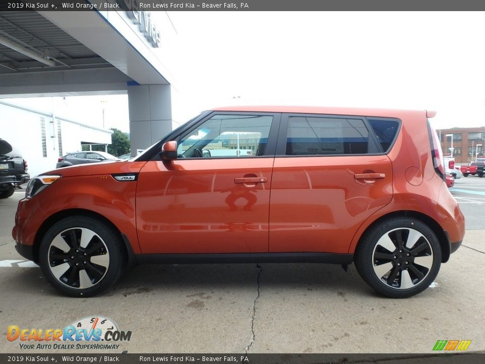 2019 Kia Soul + Wild Orange / Black Photo #6