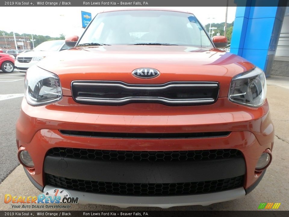 2019 Kia Soul + Wild Orange / Black Photo #8