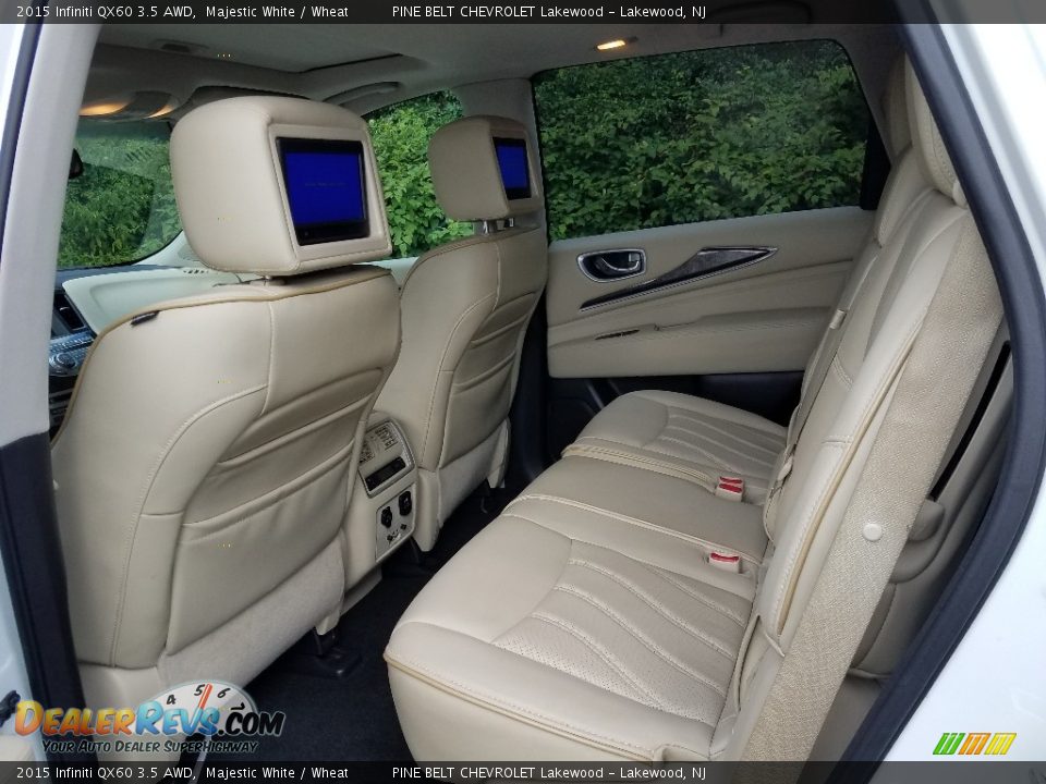 2015 Infiniti QX60 3.5 AWD Majestic White / Wheat Photo #3