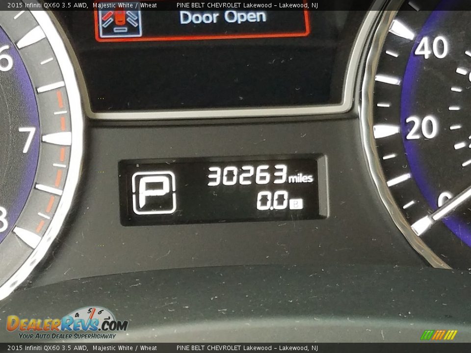 2015 Infiniti QX60 3.5 AWD Majestic White / Wheat Photo #5