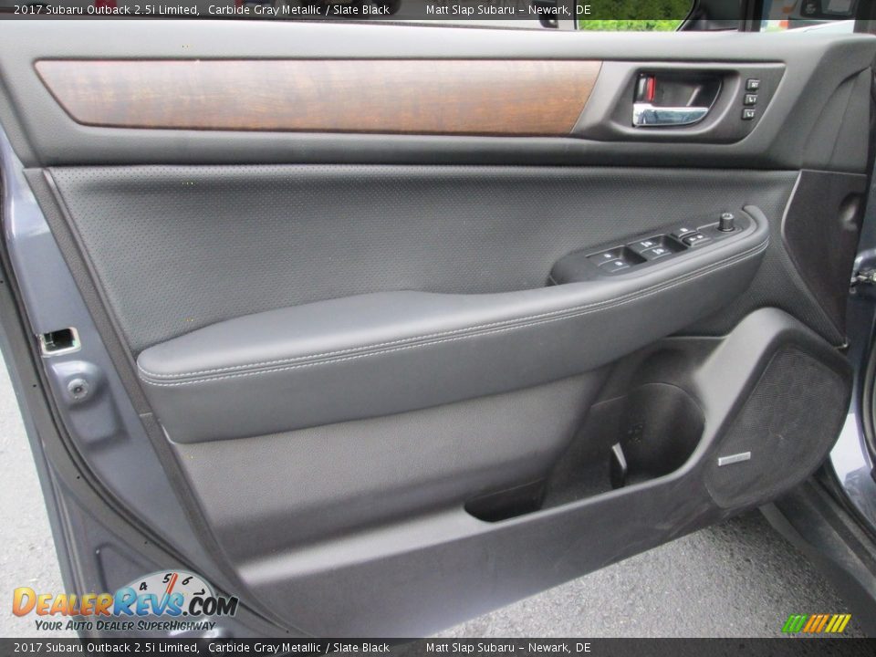 2017 Subaru Outback 2.5i Limited Carbide Gray Metallic / Slate Black Photo #14