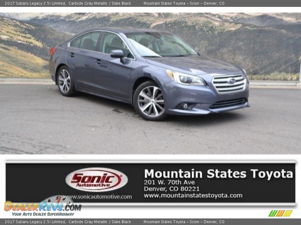 2017 Subaru Legacy 2.5i Limited Carbide Gray Metallic / Slate Black Photo #1