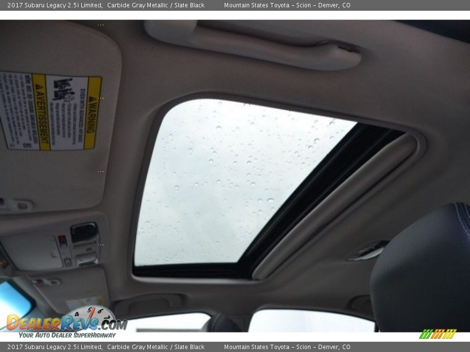 2017 Subaru Legacy 2.5i Limited Carbide Gray Metallic / Slate Black Photo #10