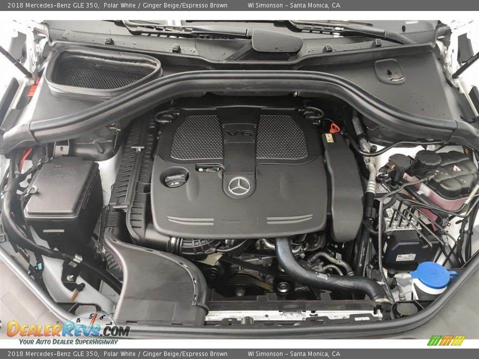 2018 Mercedes-Benz GLE 350 Polar White / Ginger Beige/Espresso Brown Photo #8