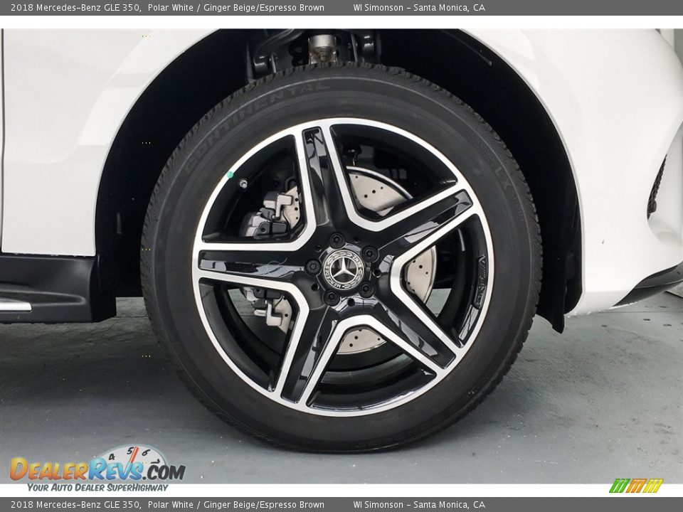 2018 Mercedes-Benz GLE 350 Polar White / Ginger Beige/Espresso Brown Photo #9