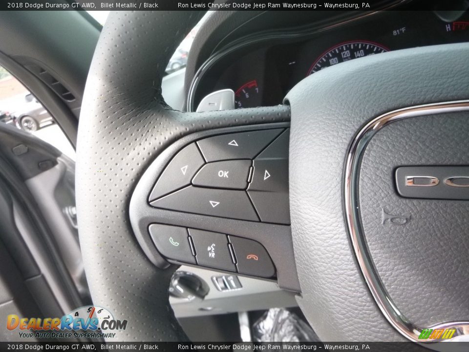 2018 Dodge Durango GT AWD Billet Metallic / Black Photo #18
