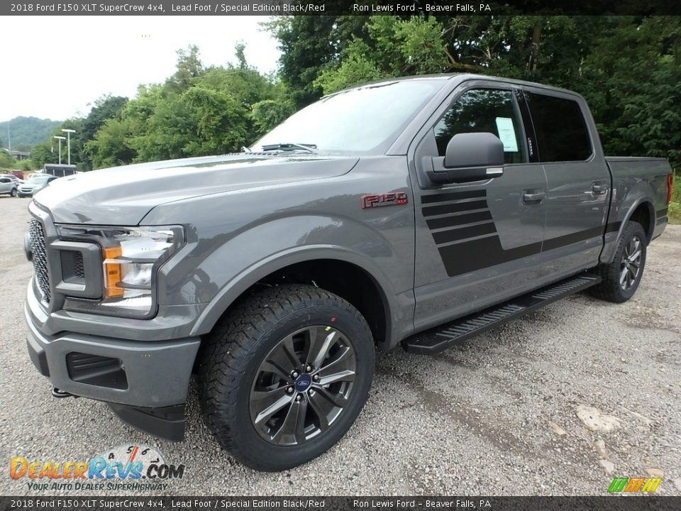 2018 Ford F150 XLT SuperCrew 4x4 Lead Foot / Special Edition Black/Red Photo #7