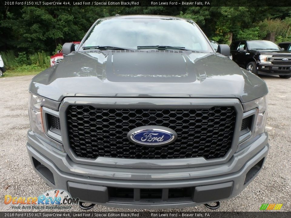 2018 Ford F150 XLT SuperCrew 4x4 Lead Foot / Special Edition Black/Red Photo #8