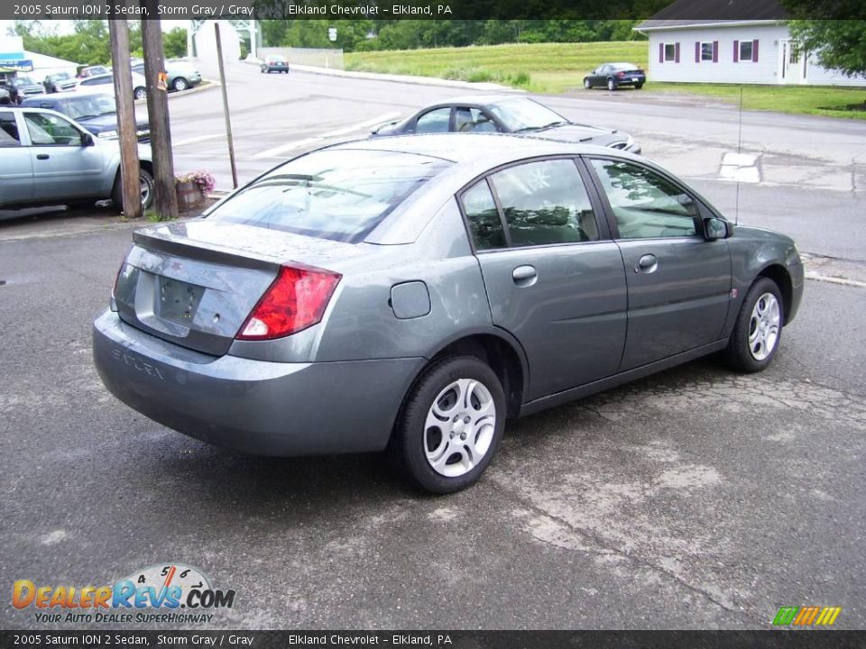 2005 Saturn ION 2 Sedan Storm Gray / Gray Photo #3