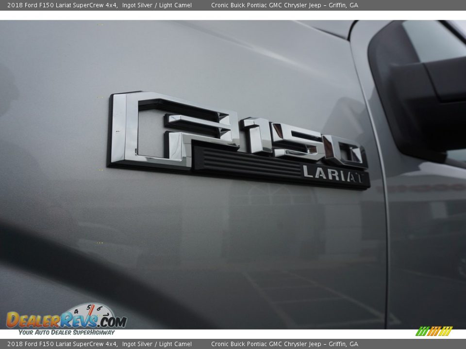 2018 Ford F150 Lariat SuperCrew 4x4 Ingot Silver / Light Camel Photo #18