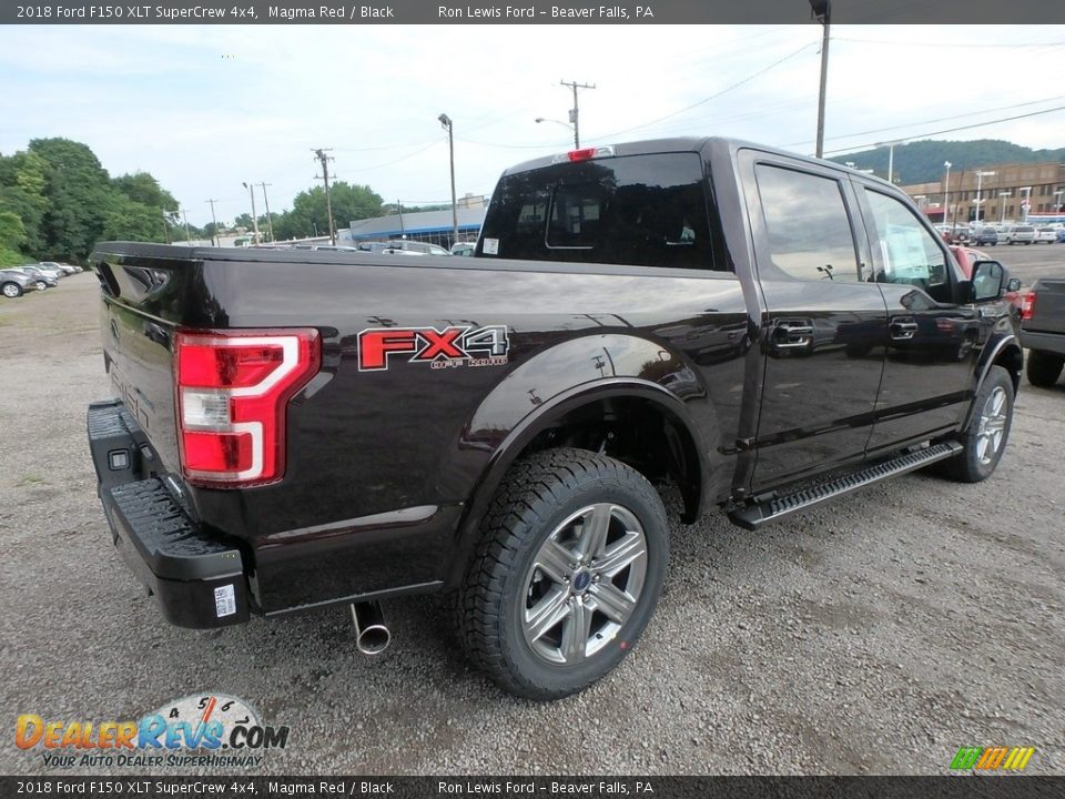 2018 Ford F150 XLT SuperCrew 4x4 Magma Red / Black Photo #3