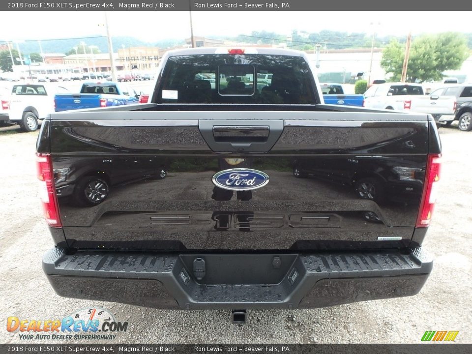 2018 Ford F150 XLT SuperCrew 4x4 Magma Red / Black Photo #4