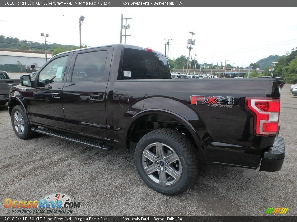 2018 Ford F150 XLT SuperCrew 4x4 Magma Red / Black Photo #5