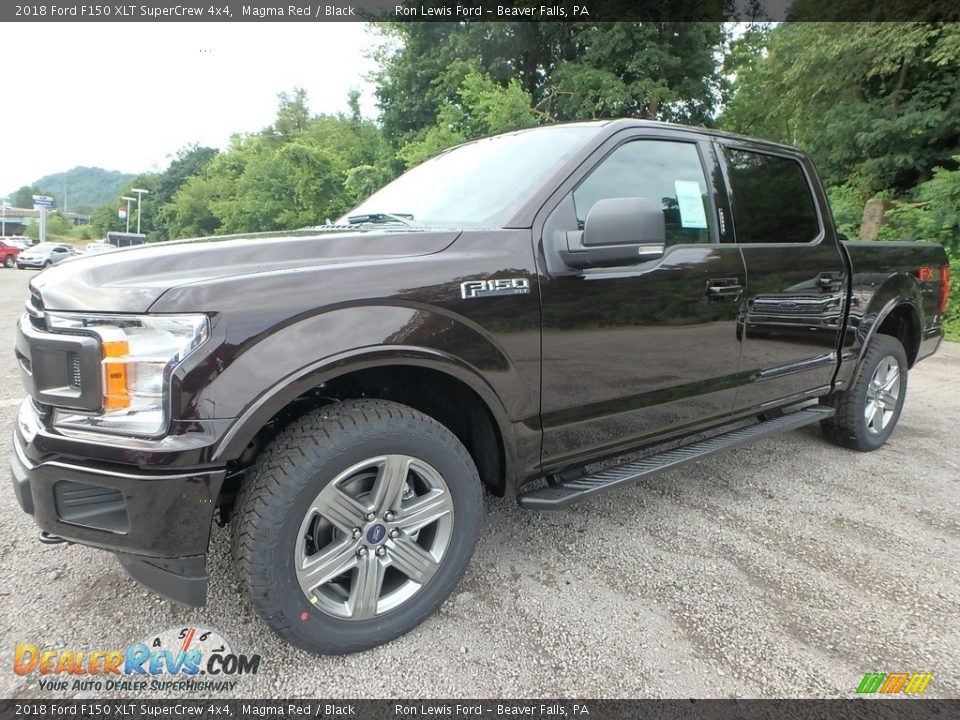 2018 Ford F150 XLT SuperCrew 4x4 Magma Red / Black Photo #7