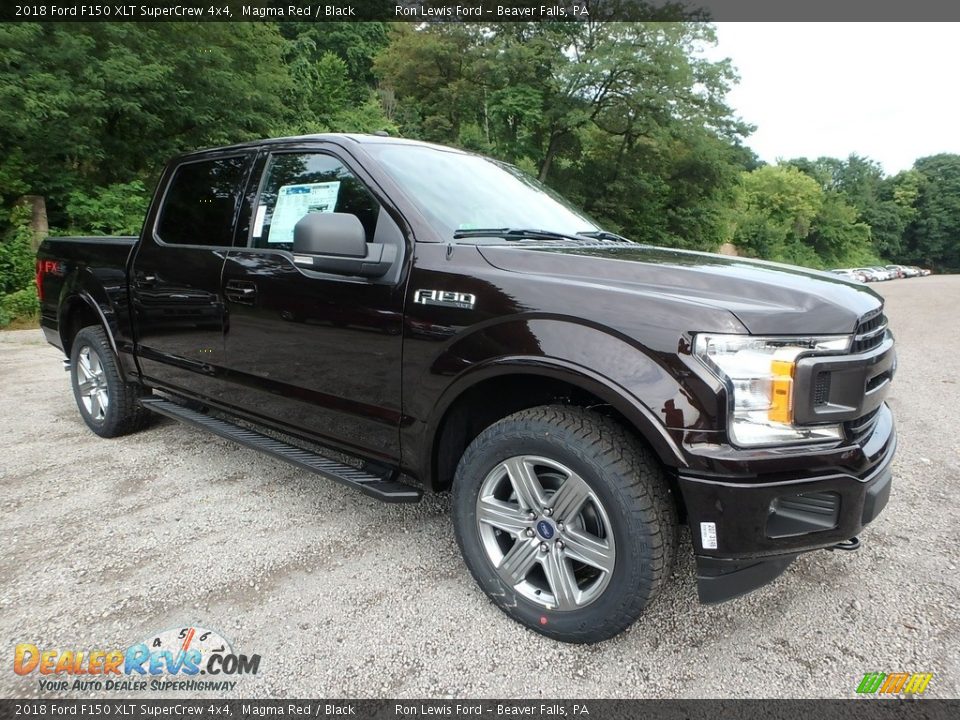 2018 Ford F150 XLT SuperCrew 4x4 Magma Red / Black Photo #9