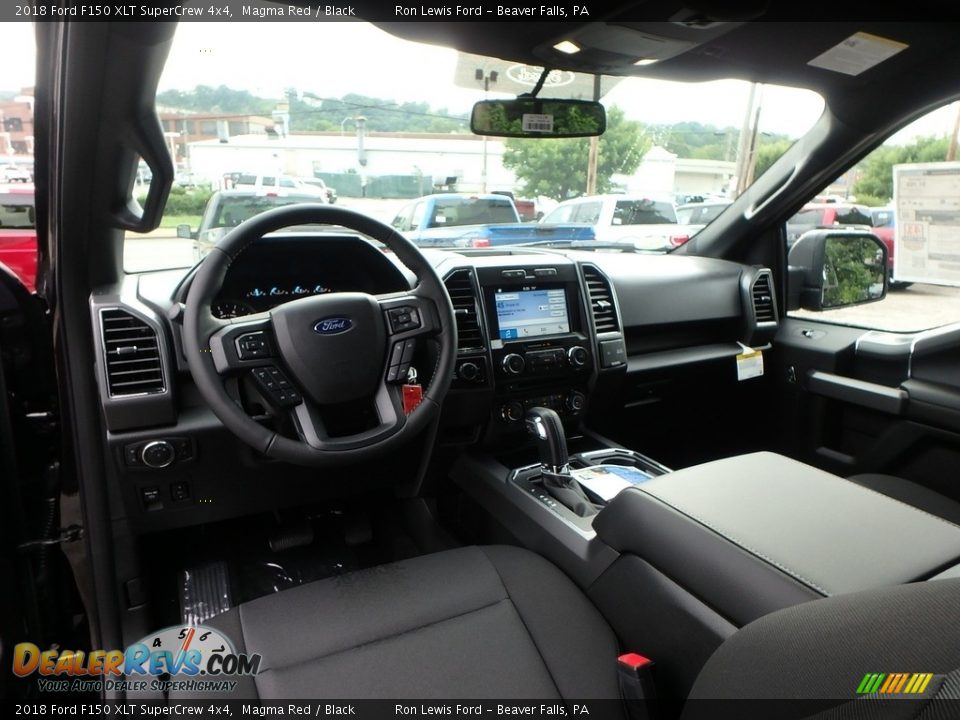 2018 Ford F150 XLT SuperCrew 4x4 Magma Red / Black Photo #12