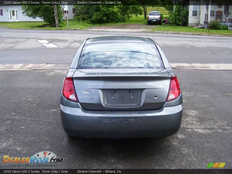 2005 Saturn ION 2 Sedan Storm Gray / Gray Photo #4