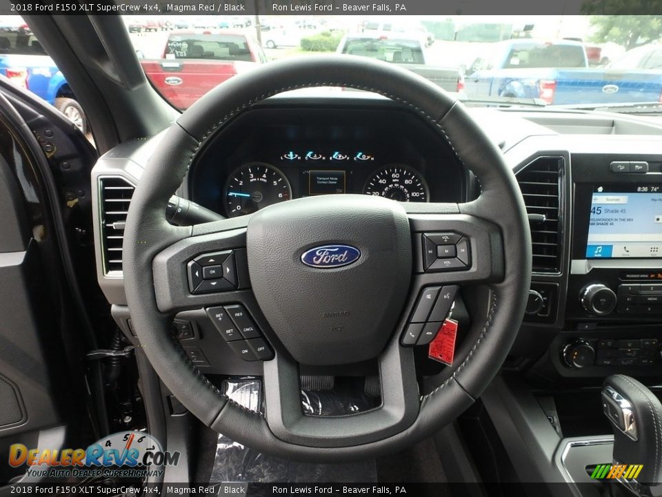 2018 Ford F150 XLT SuperCrew 4x4 Magma Red / Black Photo #17