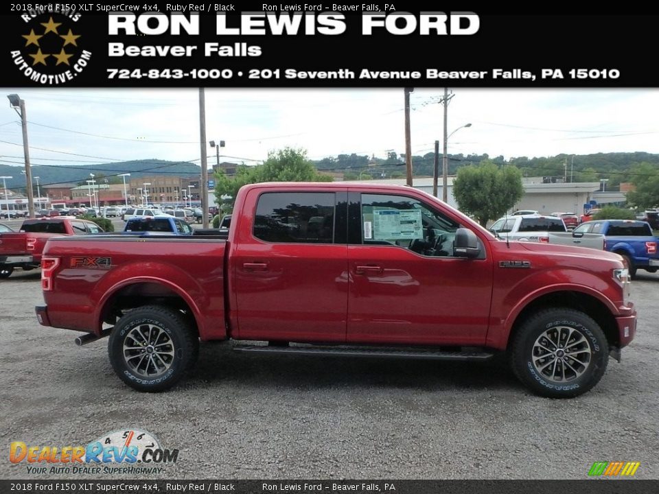 2018 Ford F150 XLT SuperCrew 4x4 Ruby Red / Black Photo #1