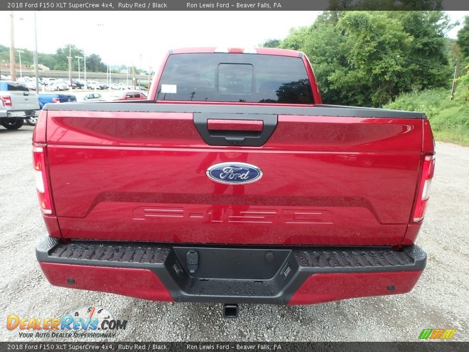 2018 Ford F150 XLT SuperCrew 4x4 Ruby Red / Black Photo #4