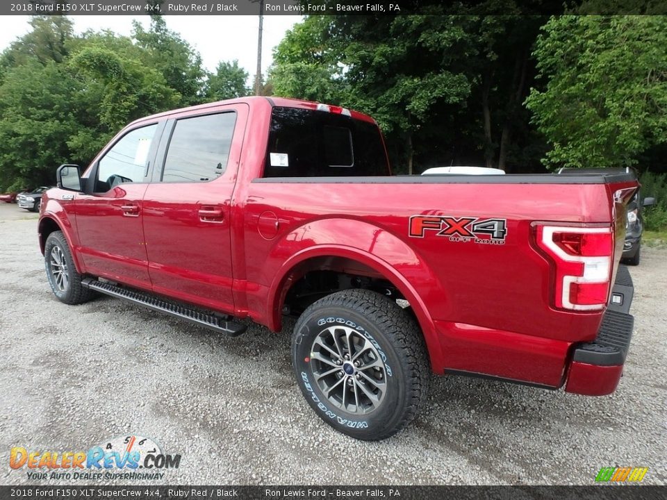 2018 Ford F150 XLT SuperCrew 4x4 Ruby Red / Black Photo #5