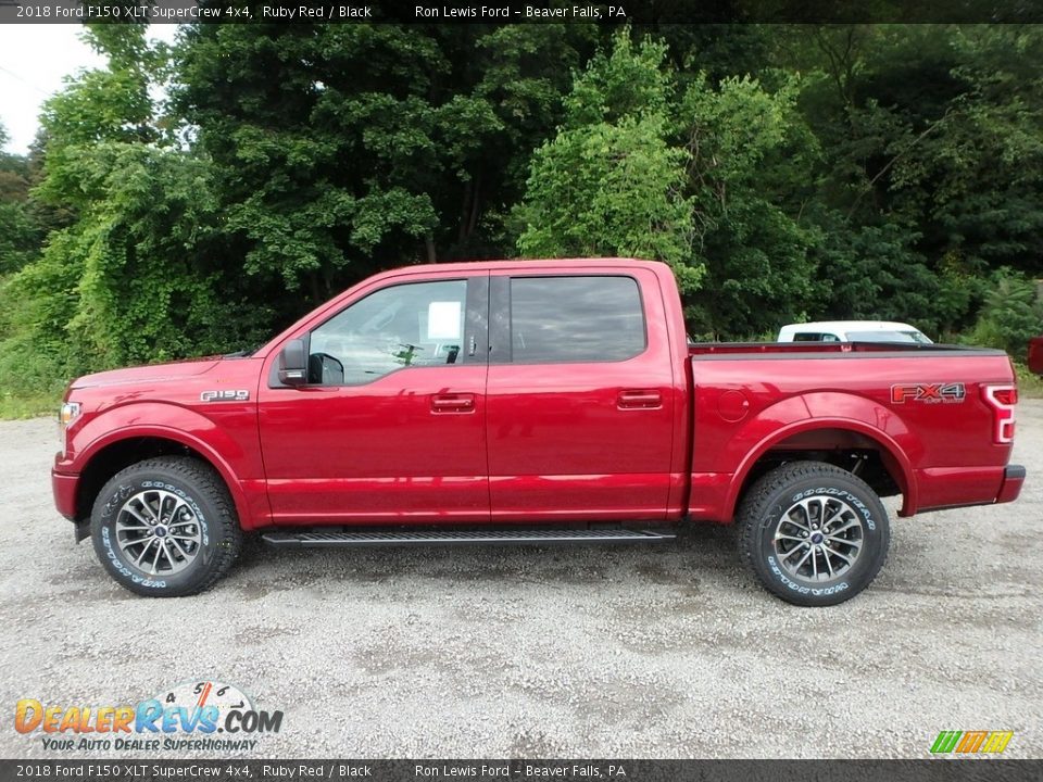 2018 Ford F150 XLT SuperCrew 4x4 Ruby Red / Black Photo #6