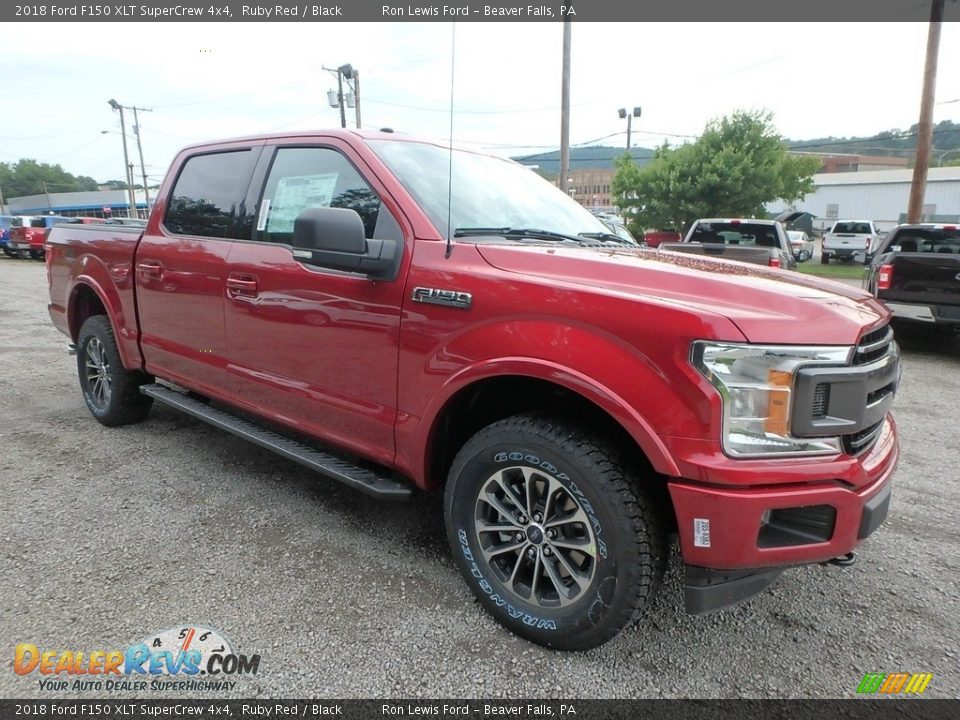 2018 Ford F150 XLT SuperCrew 4x4 Ruby Red / Black Photo #9
