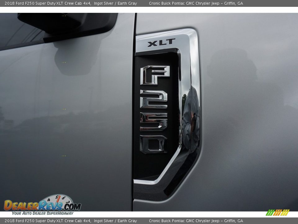 2018 Ford F250 Super Duty XLT Crew Cab 4x4 Ingot Silver / Earth Gray Photo #14
