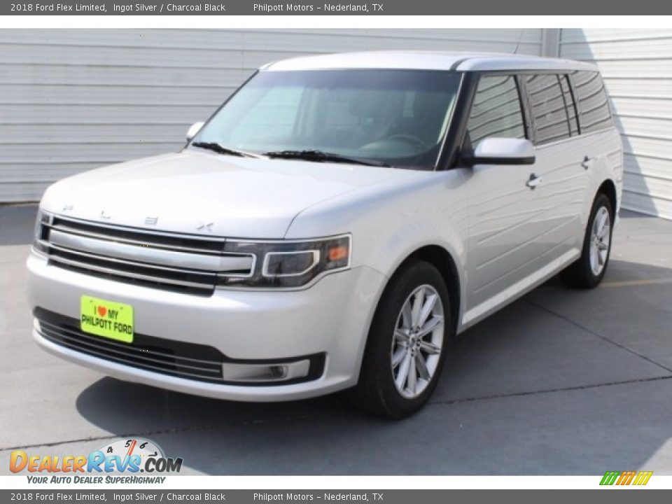 2018 Ford Flex Limited Ingot Silver / Charcoal Black Photo #3