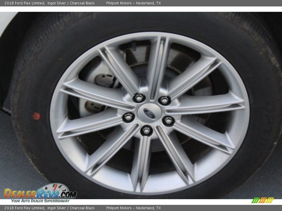 2018 Ford Flex Limited Ingot Silver / Charcoal Black Photo #5
