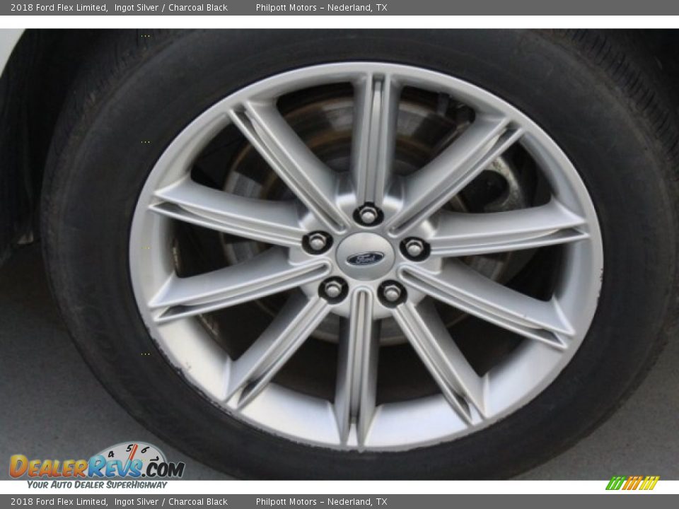 2018 Ford Flex Limited Ingot Silver / Charcoal Black Photo #6