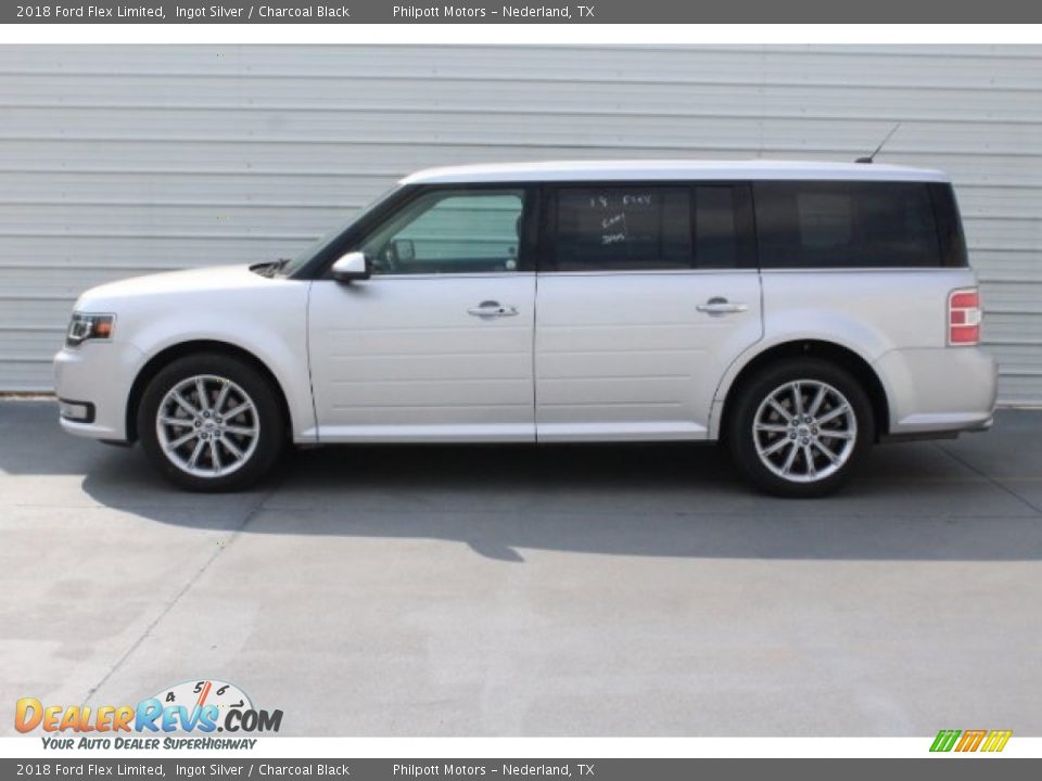2018 Ford Flex Limited Ingot Silver / Charcoal Black Photo #7