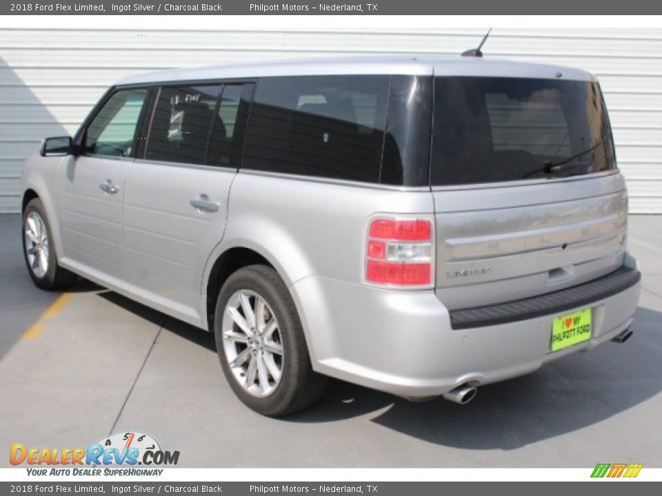 2018 Ford Flex Limited Ingot Silver / Charcoal Black Photo #8