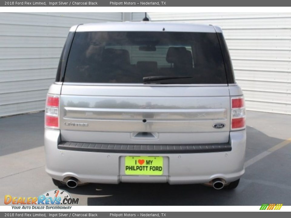 2018 Ford Flex Limited Ingot Silver / Charcoal Black Photo #9