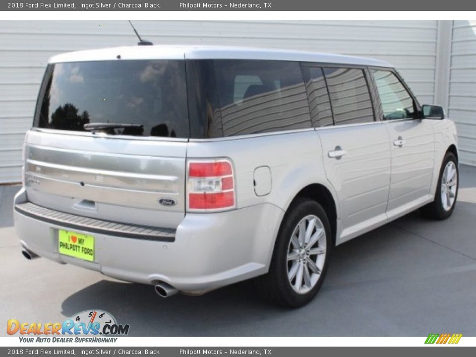 2018 Ford Flex Limited Ingot Silver / Charcoal Black Photo #10