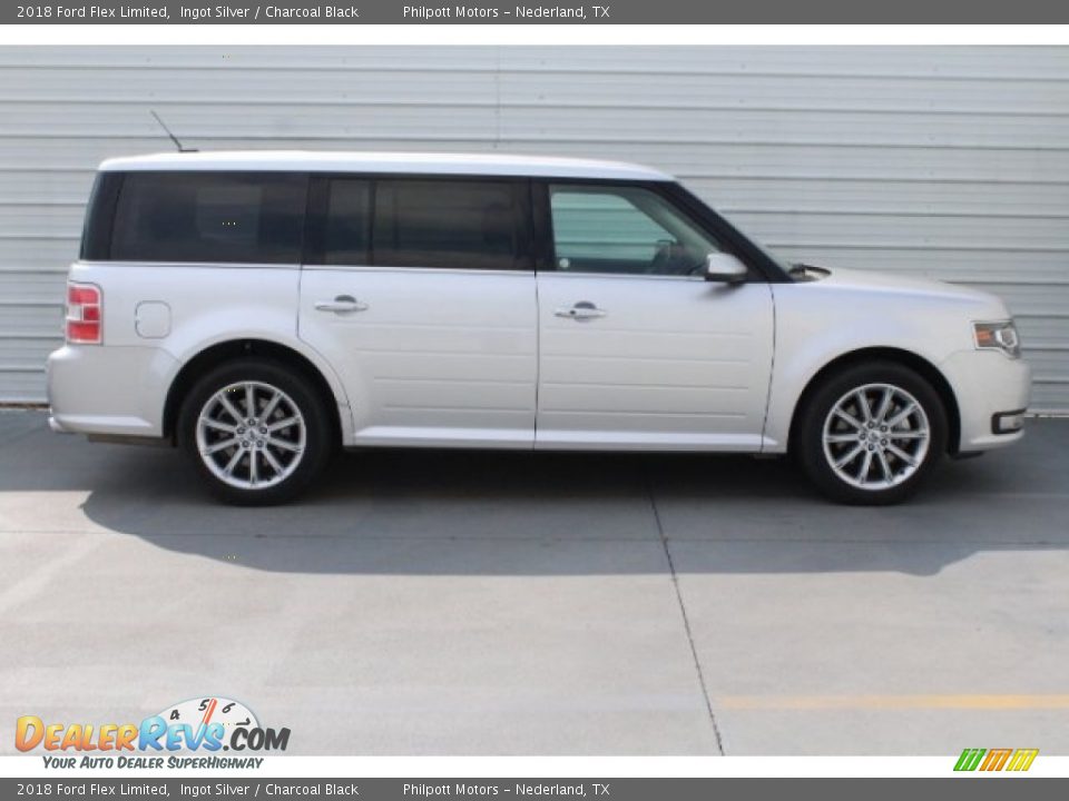 2018 Ford Flex Limited Ingot Silver / Charcoal Black Photo #11