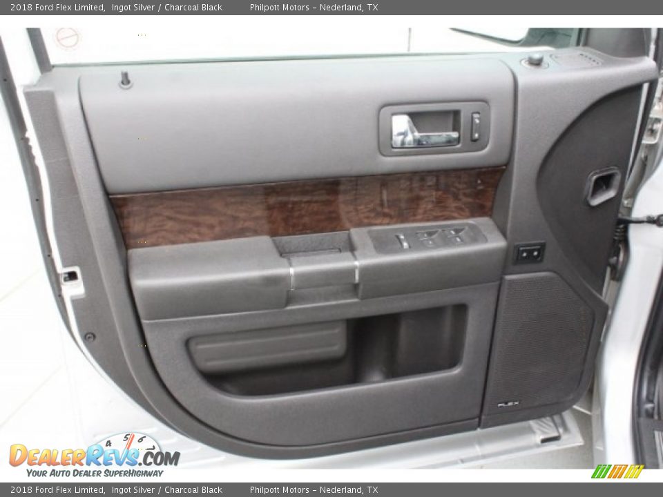 2018 Ford Flex Limited Ingot Silver / Charcoal Black Photo #14
