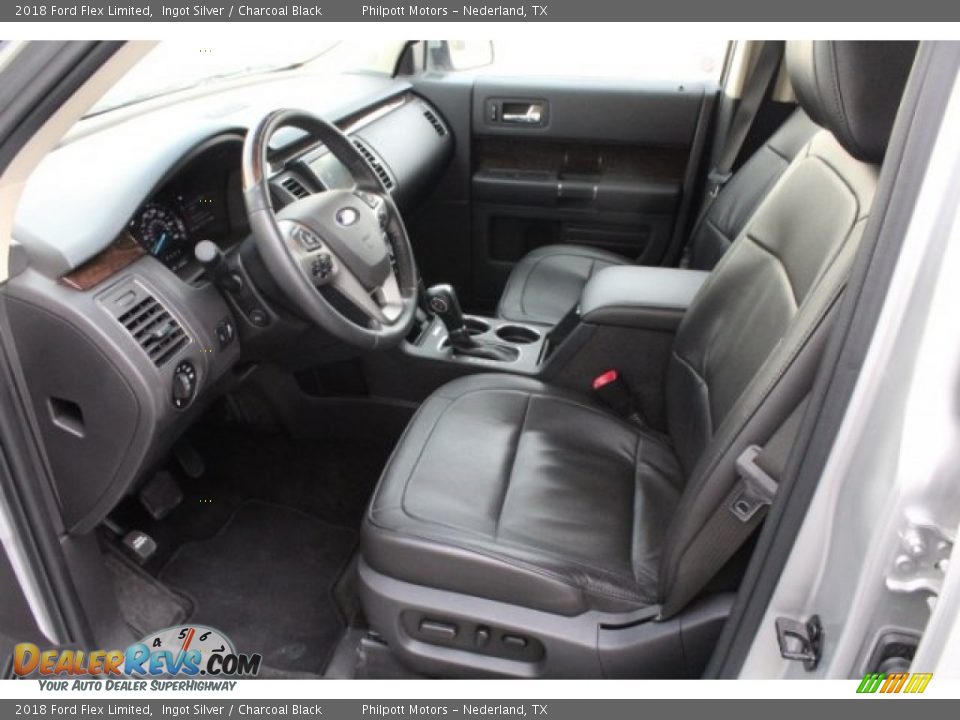 2018 Ford Flex Limited Ingot Silver / Charcoal Black Photo #16