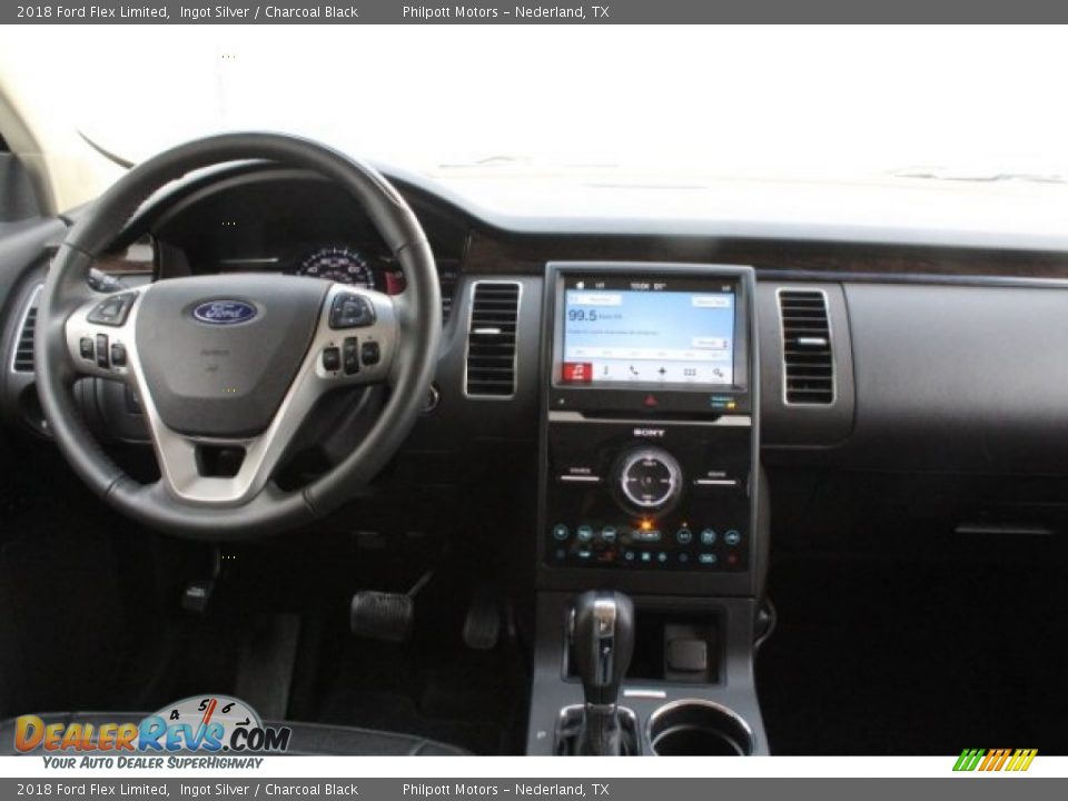 2018 Ford Flex Limited Ingot Silver / Charcoal Black Photo #29