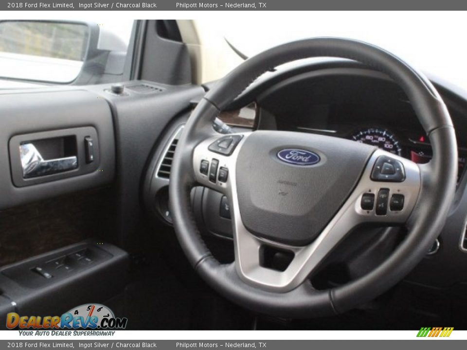2018 Ford Flex Limited Ingot Silver / Charcoal Black Photo #30
