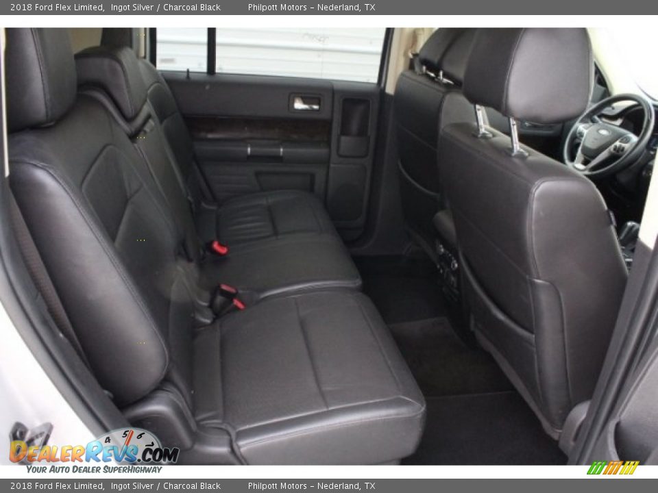2018 Ford Flex Limited Ingot Silver / Charcoal Black Photo #34