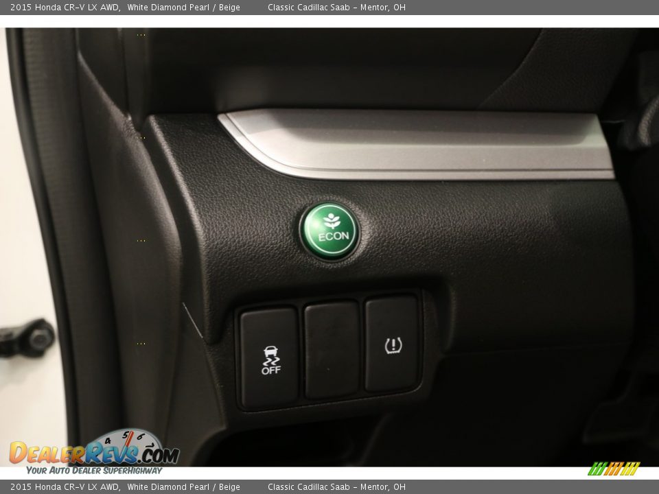 2015 Honda CR-V LX AWD White Diamond Pearl / Beige Photo #5