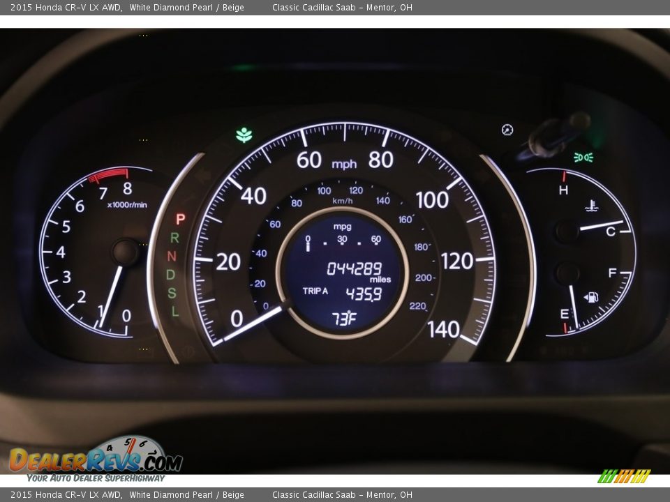 2015 Honda CR-V LX AWD White Diamond Pearl / Beige Photo #9