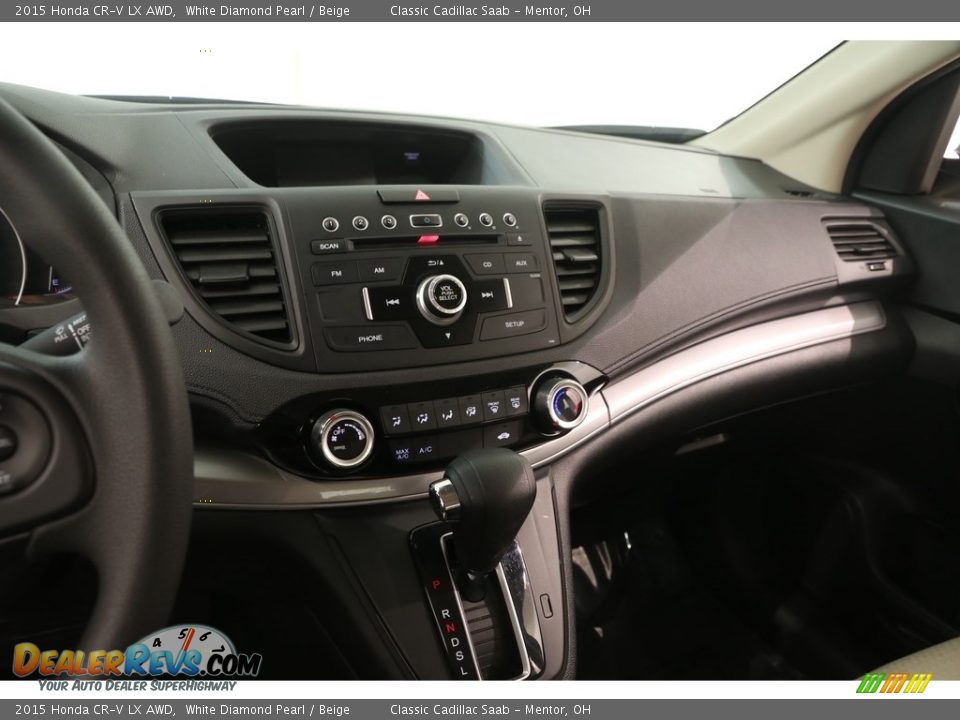 2015 Honda CR-V LX AWD White Diamond Pearl / Beige Photo #10