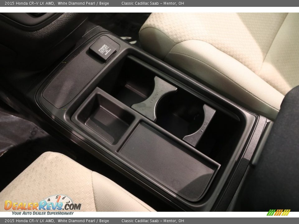 2015 Honda CR-V LX AWD White Diamond Pearl / Beige Photo #14