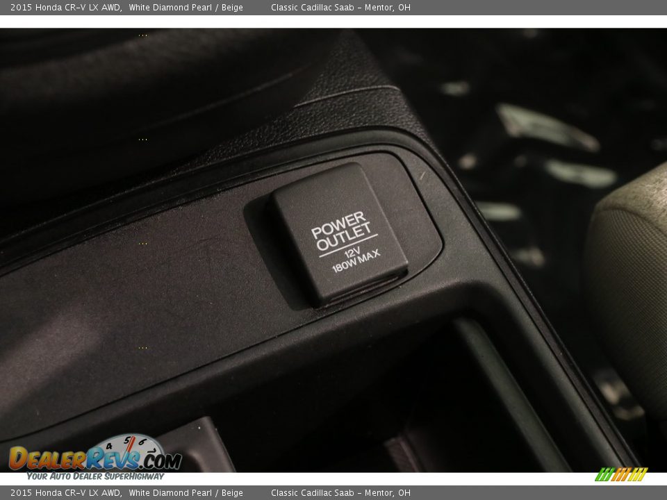 2015 Honda CR-V LX AWD White Diamond Pearl / Beige Photo #15