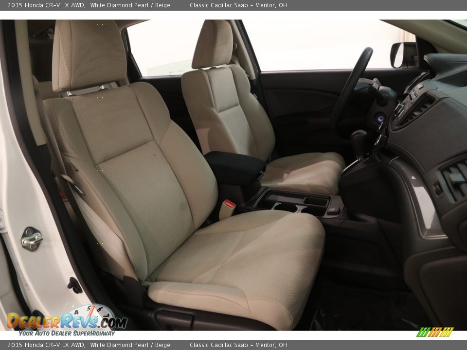 2015 Honda CR-V LX AWD White Diamond Pearl / Beige Photo #16