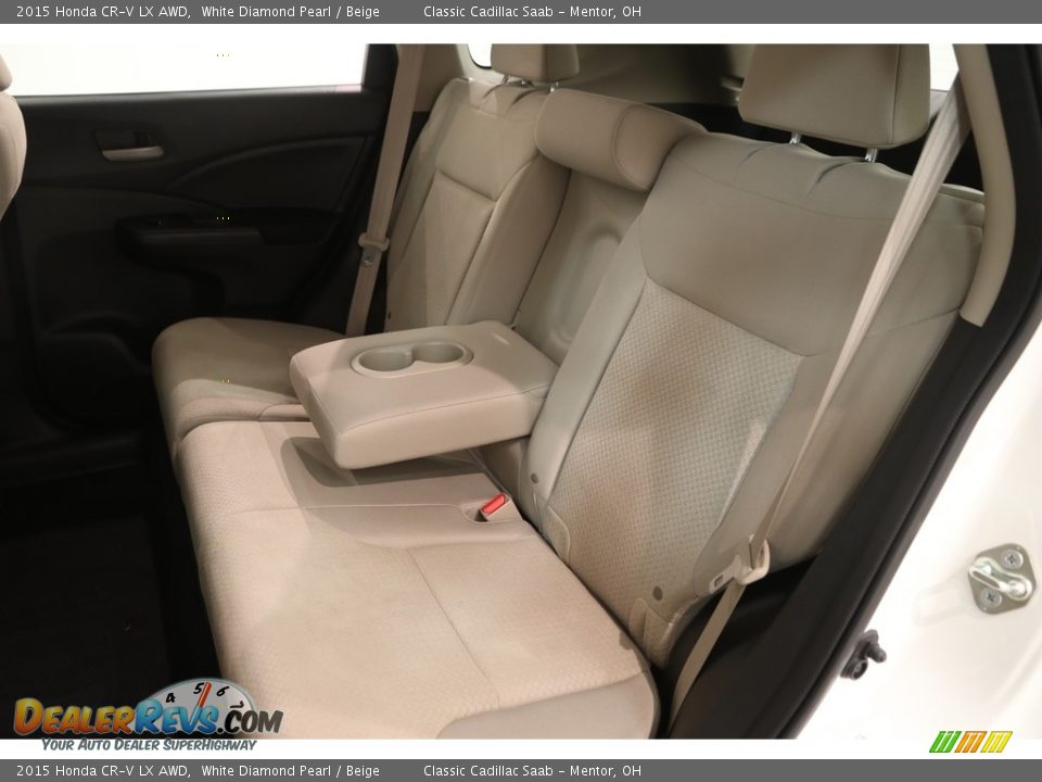 2015 Honda CR-V LX AWD White Diamond Pearl / Beige Photo #19