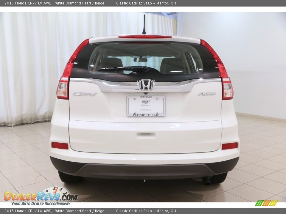 2015 Honda CR-V LX AWD White Diamond Pearl / Beige Photo #20