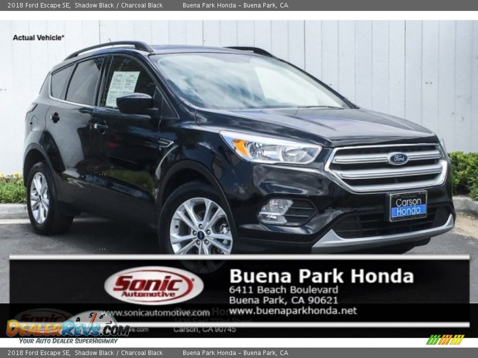 2018 Ford Escape SE Shadow Black / Charcoal Black Photo #1